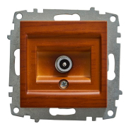 Розетка телевизионная концевая EL-BI Zena (механизм), вишня, 609-012800-273