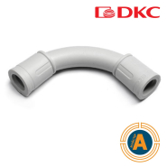 Поворот ДКС, 50032, 90 гр.CS d 32 мм, труба-труба, IP67