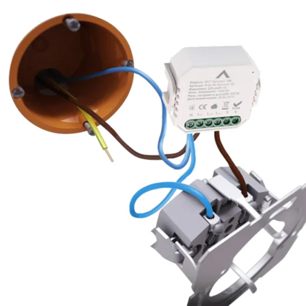 Реле для скрытого монтажа Maxus Smart Wi-Fi Smart Connect 10А (Brio-W-Connect10)