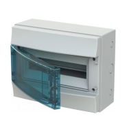 Щит распределительный ABB MISTRAL, 1SLM006501A1202, 12 модулей накладной, IP65, (прозрачная дверца)