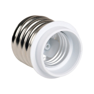 Перехідник пластик, Е40-Е27, білий, IEK, EPR31-01-01-K01