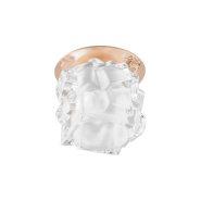 Светильник точечный Feron JD108, G9, 35W, прозрачный/матовое золото