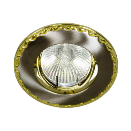 Светильник точечный Feron 125, R50, Е14, титан/золото - 1