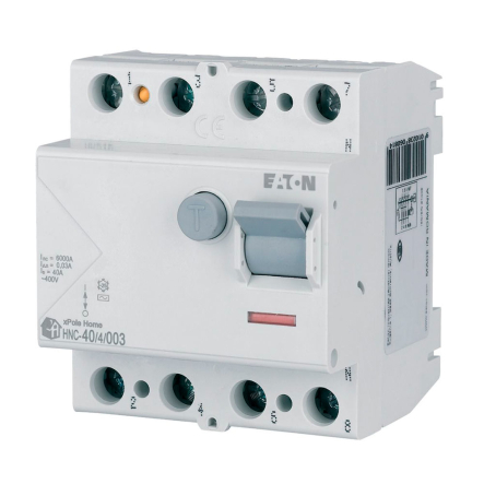 Дифреле (УЗО) EATON HNC-40/4/003, 4P, 40A, АC, 30мА, 194694
