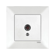 Розетка TV 0 потерь VIKO Meridian, 90970049, белая