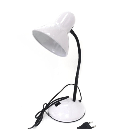 Настільна лампа Lemanso LMN096, 20W, E27, з вимикачем, біла - 1