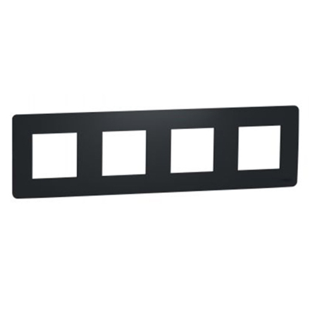 Рамка четырехпостовая Schneider Electric NU200854 (антрацит) UNIСA Studio - 1