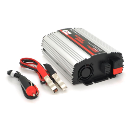 Инвертор напряжения Carspa-600-242 (600Вт), 24/220V, approximated, 1Shuko, USB, клеммы, Box Q15