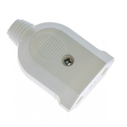 Гнездо плоское 10А Luxel, белое, 10061