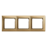 Рамка потрійна LEGRAND Valena, 770303, матове золото