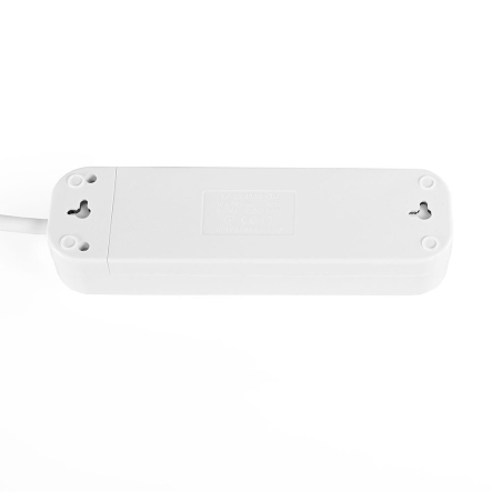 Удлинитель сетевой 4 гнезда c з/з 3м (3x1.5мм) белый, VIDEX, TF-ES416G-3W