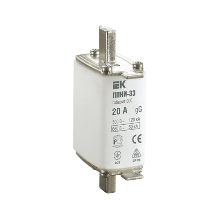 Предохранитель IEK ППНИ-33 00C 20 А, DPP11-020 - 1