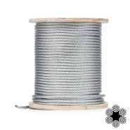 Трос оцинкований d-8 DIN 3060 (6х19)