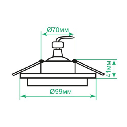 Светильник точечный встраиваемый Ardero DL2811, MR16, G5.3, 13Вт