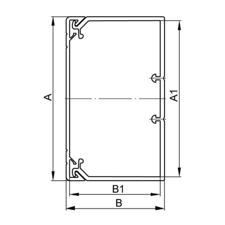 TA-GN 100x60 Короб с направляющими, ДКС, 01786, длина 2м, цвет белый RAL9001