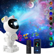 Ночник проектор звёздного неба Космонавт, с пультом ДУ, Bluetooth колонка, 7901, 101589
