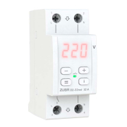 Реле напряжения ZUBR D2-32 red (2 модуля) с термозащитой