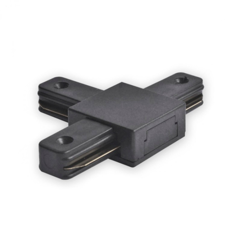 Коннектор T-образный FERON, LD1103, для шинопровода однофазного, черный, 6590 - 1