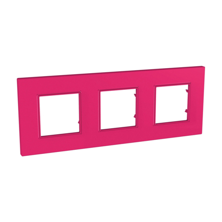 Рамка 3-местная, Pink Schneider Electric Uniсa QUADRO розовый, MGU4.706.27 - 1