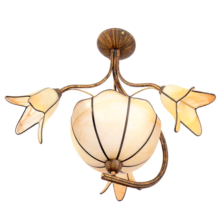 Люстра EDILYT MEGI 1хЕ27х60Вт, 3хЕ14х40Вт, 50х70 см