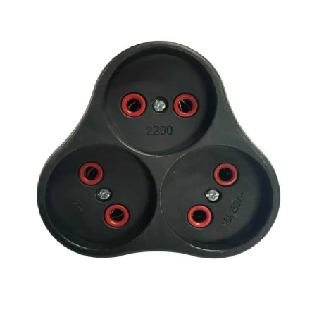 Трійник NEOMAX без заземлення, чорний, NX1115 - 1