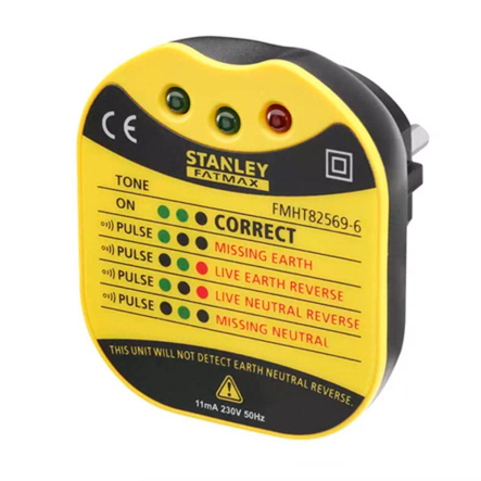 Тестер напруги Stanley FMHT82569-6 у розетці AC-230 B з індикаторами - 1