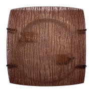 Світильник настінно-стельовий ДеКоРа, Кора, Е27, 2х60W, 300х300 мм, 48538