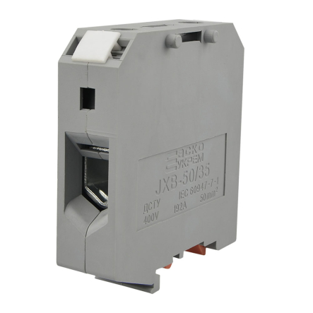 Клемники винтовые JXB-50х35 серый, АСКО-УКРЕМ, A0130010030