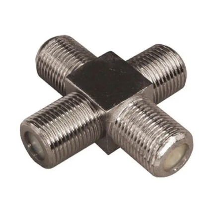 Перехідник гн.ант.F-3гн.антF (4гнF) корпус металевий - 1 Перехідник гн.ант.F-3гн.антF (4гнF) корпус металевий - 1