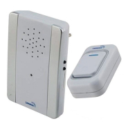 Дзвінок Lemanso 230V LDB17, білий із сірим