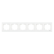 Рамка шестерная горизонтальная VIKO KARRE, 90960205, белый