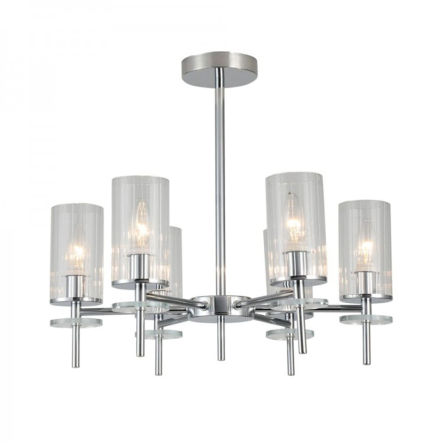 Світильник Ardero BL1760-3ARD CHICAGO, під лампу E14х6, ⌀520х470мм, хром - 1