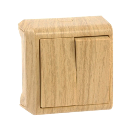 Выключатель 2 кл. VIKO VERA, 90682002, дуб - 1