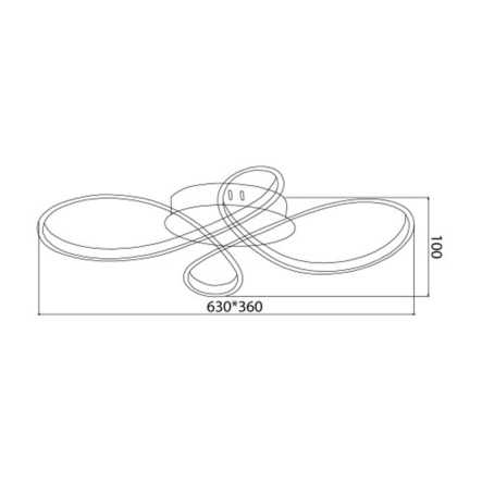 Светильник LED Ardero FABIO S AL6530-1ARD, 60W, 3000K-6000K, 3200Lm, 8361