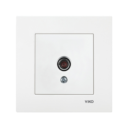 Розетка телевізійна кінцева VIKO KARRE, 90960010, білий - 1