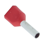 Наконечник втулковий TNSy 5500127, ТЕ 1008, з ізоляцією, для 2-х дротів, червоний (упак. - 100 шт.)
