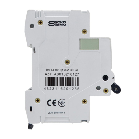 Автоматический выключатель АСКО-УКРЕМ ВА UProfi 3P, 80А D, 6кА, A0010210127