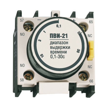 Приставка IEK ПВИ-21 задержка при откл, 0,1-30сек. 1з+1р, KPV20-11-1 - 1