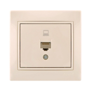 Розетка комп'ютерна Lezard MIRA, крем, 701-0303-139