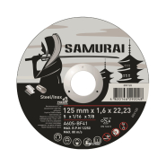 Круг отрезной 125х22,23х1,6 по металлу, нержавеющей стали SAMURAY TM &quot;VIROK&quot;
