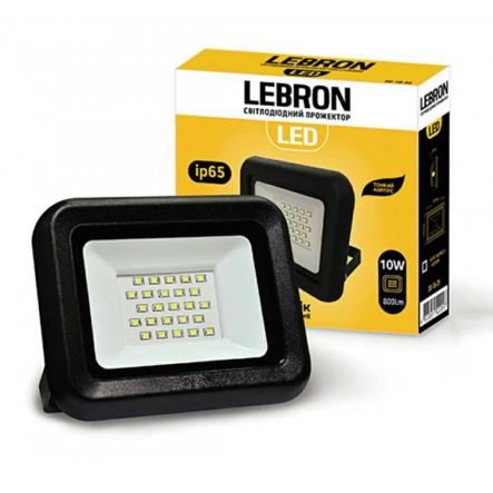 Прожектор LED LEBRON L-LF 10W, 6200K, IP65, DC12V, 17-09-10-1 - 1