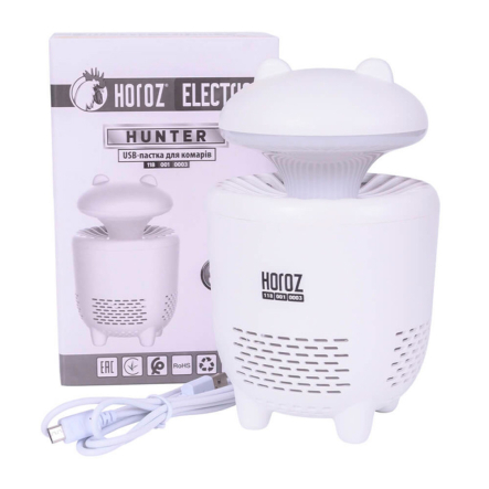 Антимоскитная USB-лампа Horoz Electric HUNTER LED 3W, ловушка для комаров, 118-001-0003-010 - 4