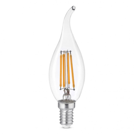 Лампа LED Ardero LB-203, 5,4W, 4000K, E14, 230V, CF37, filament, свічка на вітрі - 2