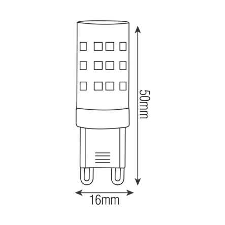 Лампа светодиодная Horoz Electric PETA-6 6W 4200K G9 220V