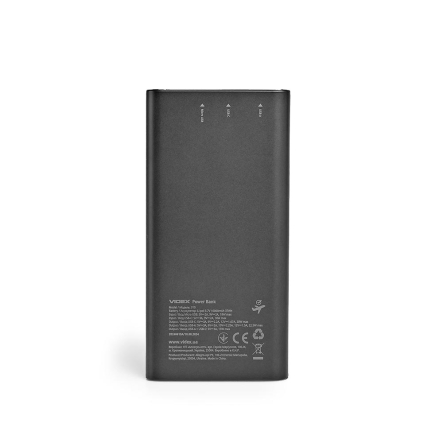 Повербанк (УМБ) 10000mAh VIDEX VIDEX VPB-310 22.5W QC+PD Black
