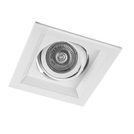 Карданный светильник FERON, DLT201, MR16/G5.3, поворотный, белый, 6006 - 1