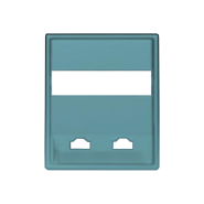 Центральная пластина для двойной телефонной розетки