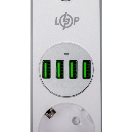 Сетевой фильтр Logic Power F24U4 4x220V-2500W, 4xUSB-5V/3,4A 17W Auto Max