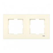 Рамка двойная горизонтальная VIKO KARRE, 90960211, крем