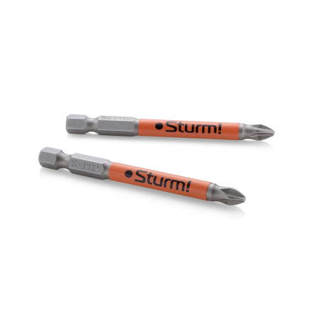 Набір біт S2 PH2*75mm 10шт Sturm 1271512 - 1 Набір біт S2 PH2*75mm 10шт Sturm 1271512 - 1
